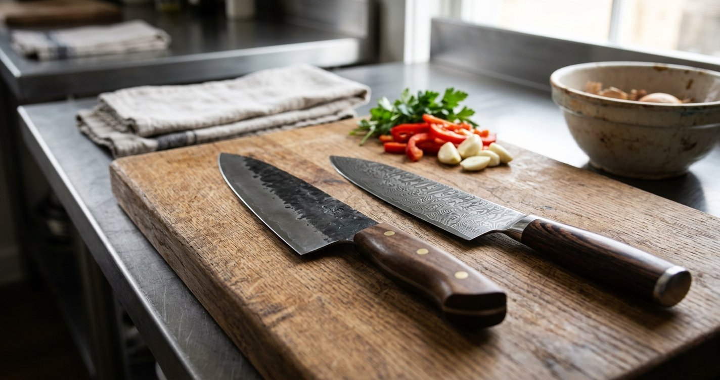 Handcrafted vs Damascus Chef Knives: Which Is Best?