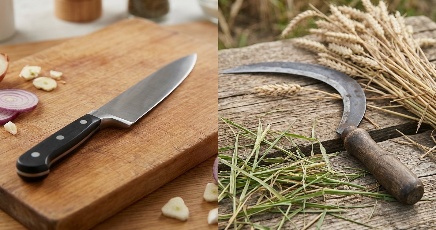 Kitchen Knife vs Sickle: Differences, Uses & Comparison