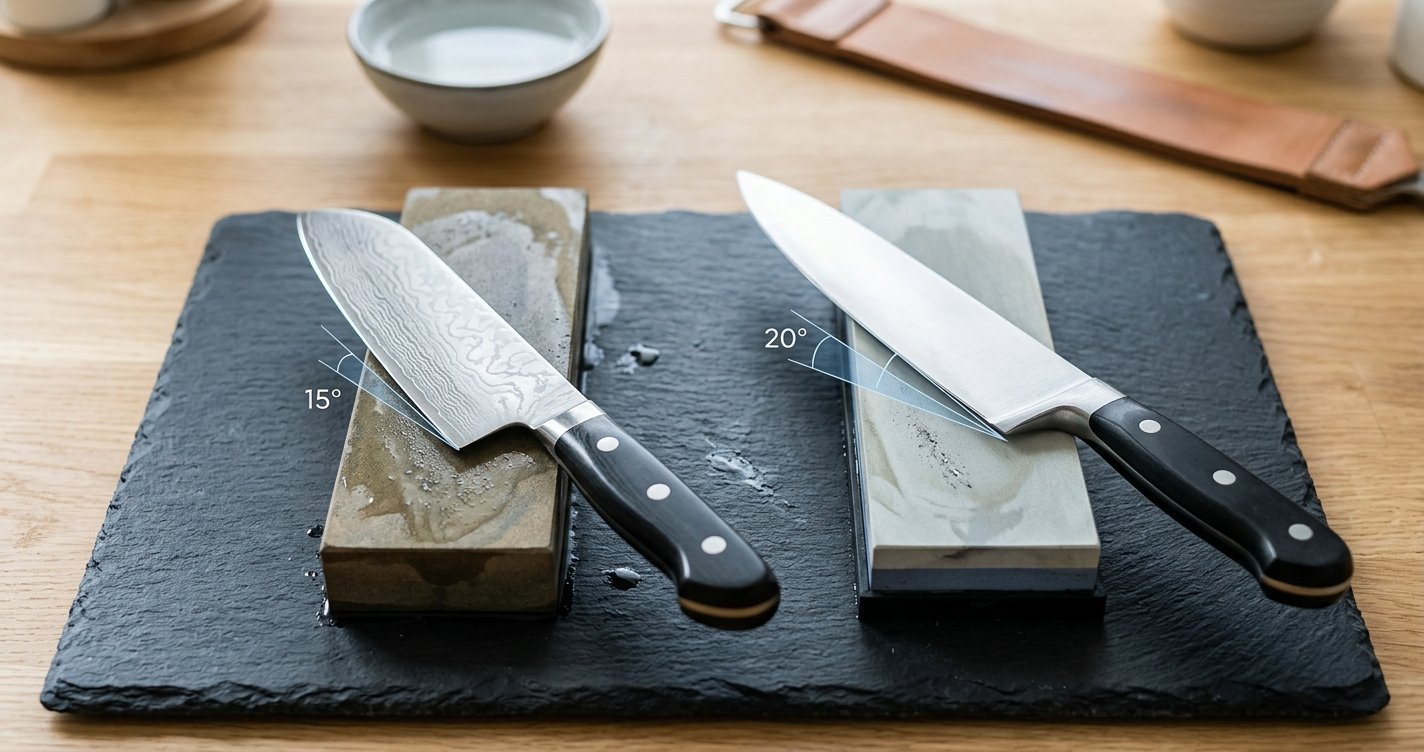What Angle to Sharpen Kitchen Knives: 15° vs 20° Guide